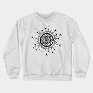 Virus Mandala (black) Crewneck Sweatshirt